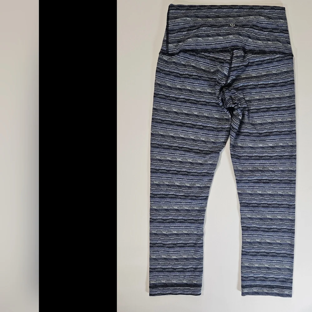 Lululemon Leggings‎ Womens 24 Blue Marbled Athletic Moisture Wicking Yoga Pants